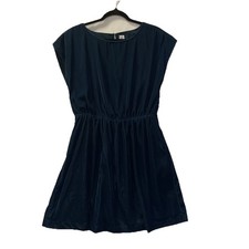 Gap Women's Blue Velvet Blouson Cap Sleeve Dress Size M