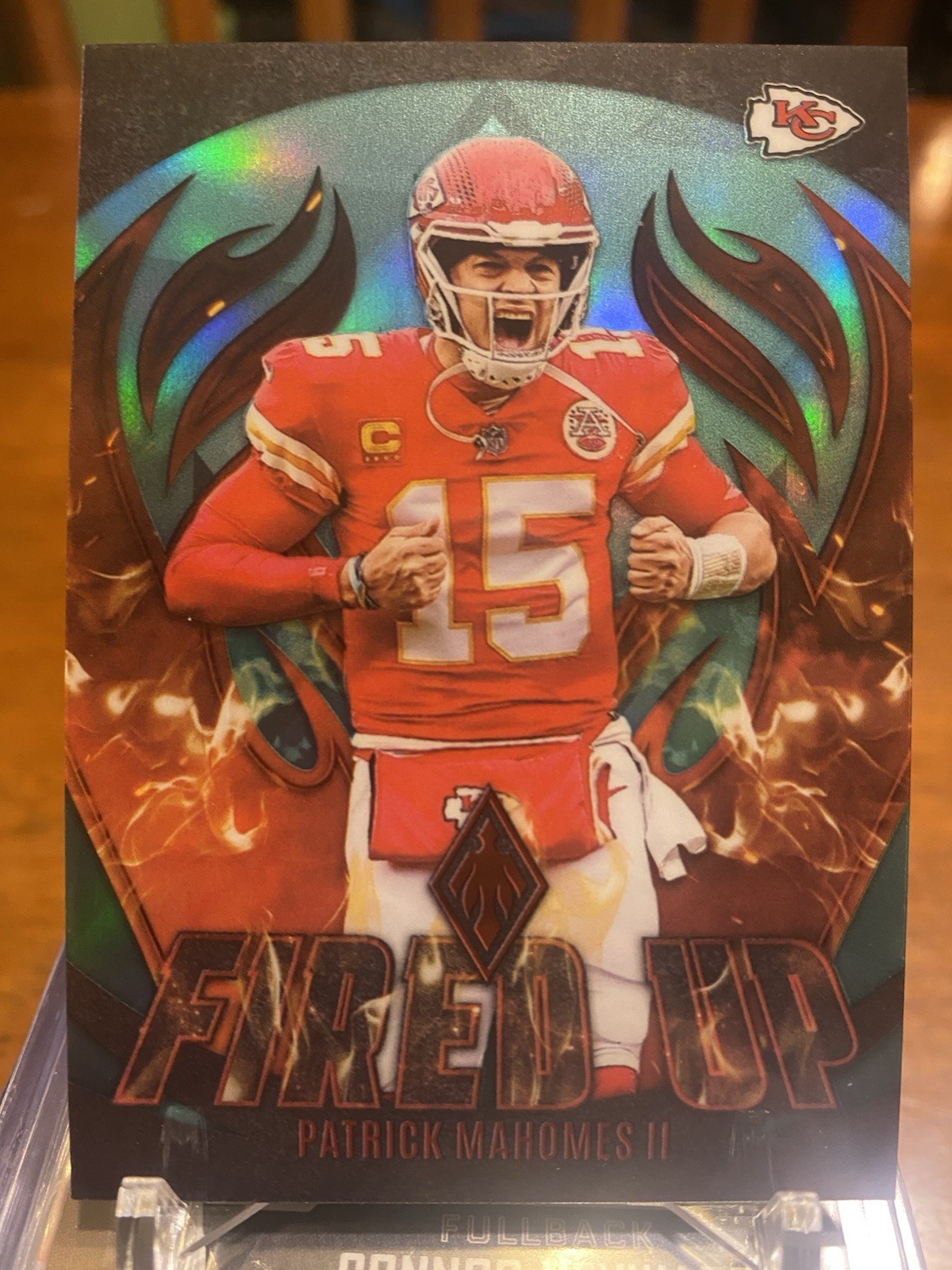 2023 Panini Phoenix - Fired Up Patrick Mahomes II #FU-1 Teal /125