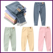 Big Size Children's Fleece Warm Render Pants For Boys Girls Winter Velvet