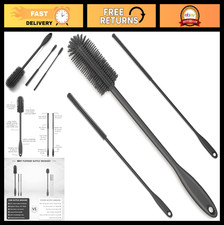 3-in-1 Silicone Bottle Brush Set for Narrow Neck Containers, Tumblers  Vases