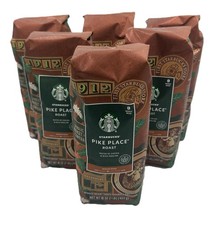 6PK Starbucks Pike Place Medium Roast Whole Bean Coffee 16 oz SEE DESCRIPTION