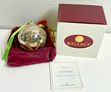 Wallace 2003 Silver Plated Sleigh Bell Ornament Limited Edition 33rd Christmas