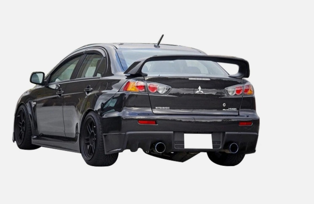 Fit 2008-2017 Mitsubishi Lancer Gloss Black EVO X Style Rear Trunk Spoiler Wing