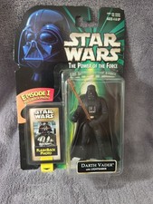 1998 Star Wars Power of the Force DARTH VADER w Lightsaber Flashback Photo VTG