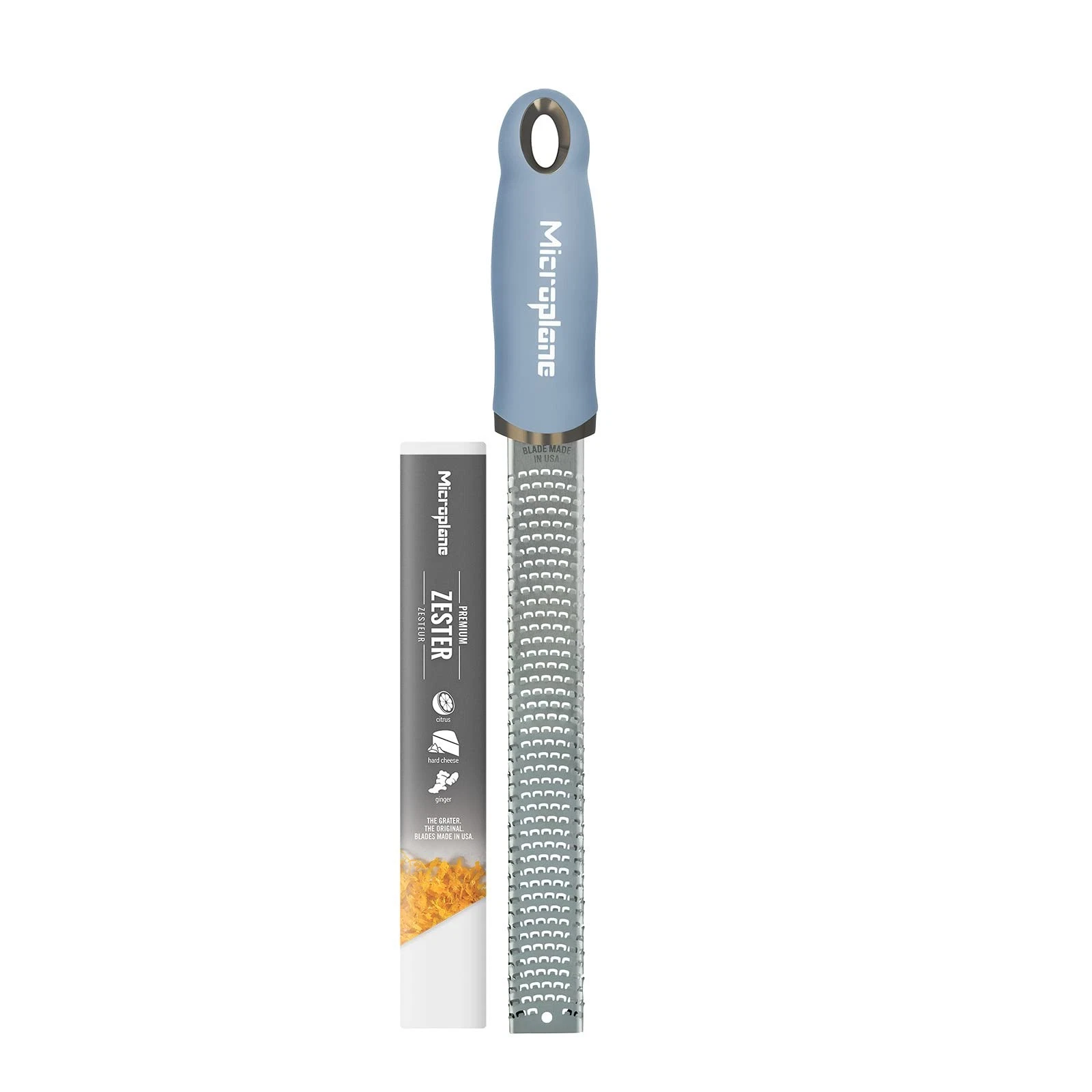 Microplane Zester Grater in Sky Blue for Citrus Fruits, Hard Cheese, Ginger, Cho
Opens in a new wind