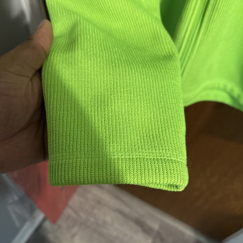 Men’s Neon Green North Face Full Zip Sweater Fleece Xl - Picture 5 of 7