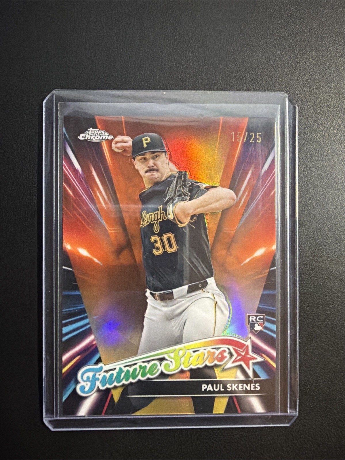 2024 Topps Chrome Update Future Stars PAUL SKENES Orange /25 Rookie Refractor SP