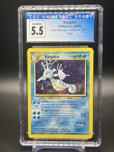 Kingdra (Unlimited) graded CGC 5.5 for sale on eBay
