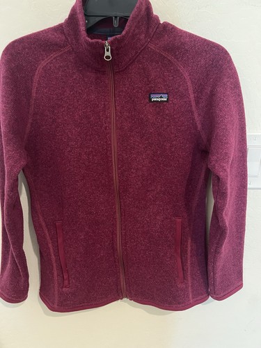 Patagonia Girls Better maglione giacca zip intera bambino taglia 14 (XL) rosa scuro - Foto 2 di 15