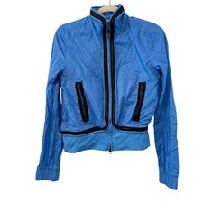 Adidas x Stella McCartney XS Blue Zip Front Lightweight Track Jacket Activewear