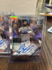 2x2019 Bowman - Chrome Prospect Autographs Cristian Santana  /499 also base (RC)
