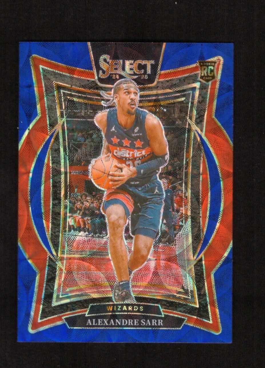 2024-25 Panini Select Alexandre Sarr Concourse Blue Scope Prizm RC 102/249