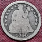 1848 Seated Liberty Dime 10c Circulated #92970