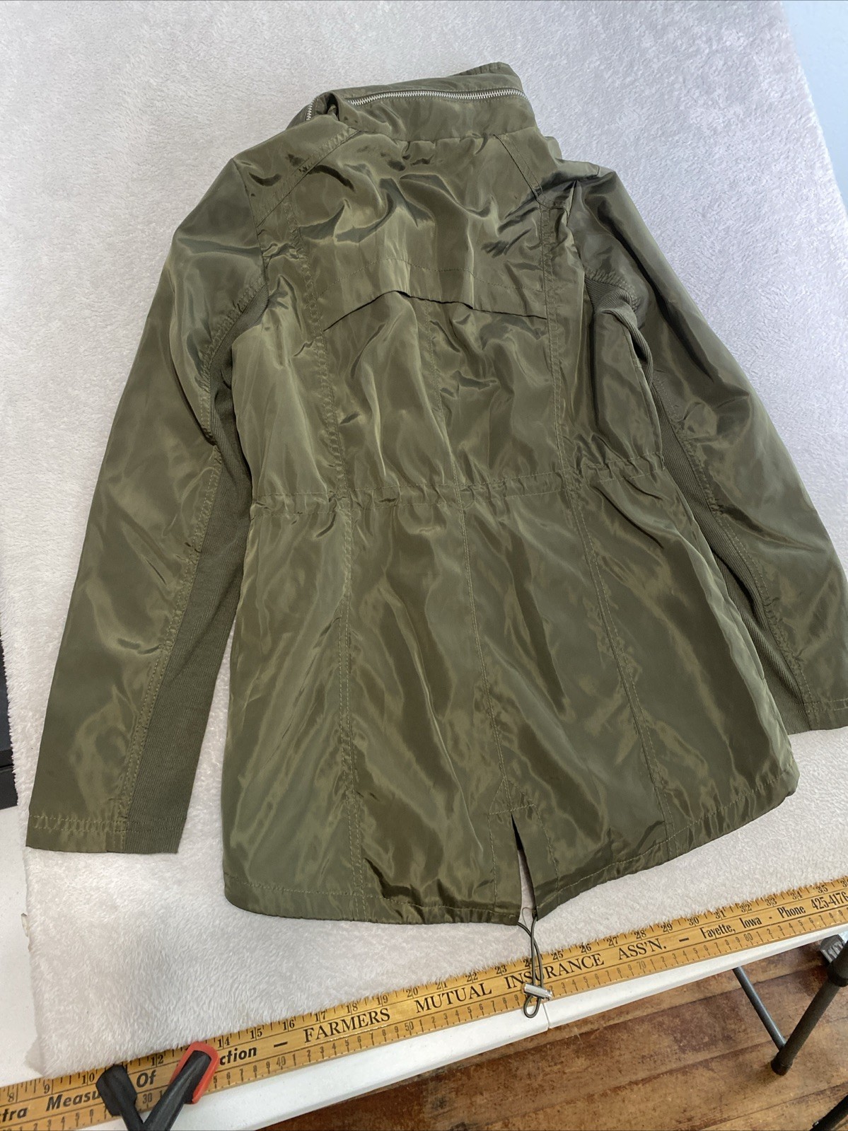 Sebby Collection Raincoat Jacket Soft-Shell Green… - image 13