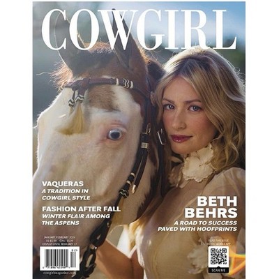 Cowgirl Magazine Jan Feb 2024 Beth Behrs Cover Fashion Lifestyle Equestrian New