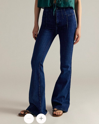 Free People We The Free Jayde High Rise Flare Jeans in Night Sky Womens Size 27