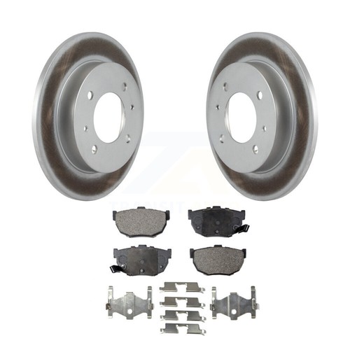 Rear Coated Disc Brake Rotors And Ceramic Pads Kit For Hyundai Elantra Tiburon - Picture 7 of 11