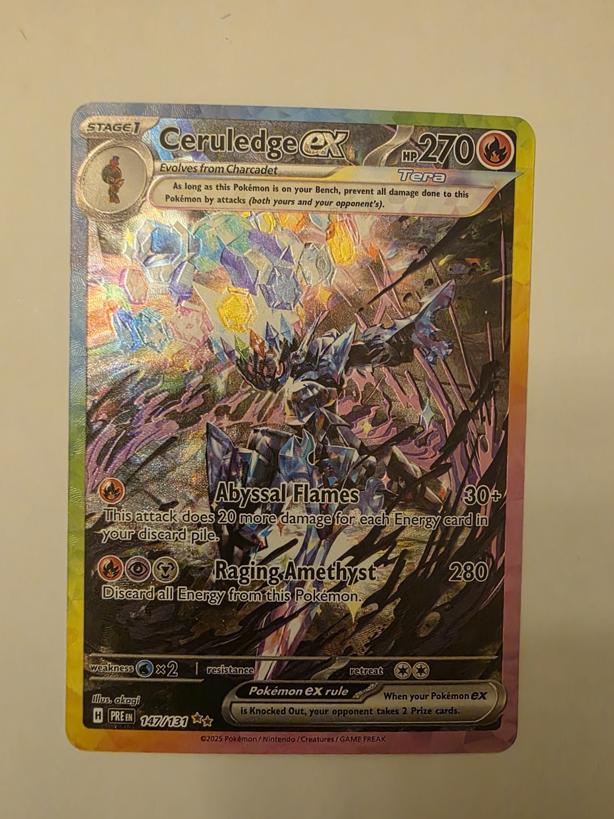 Ceruledge ex 147/131 Sv: Prismatic Evolutions Holo