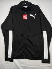 Puma Track Jackets Tricot Mens 3XLT Black Lightweight
