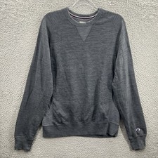 Champion Sweatshirt Men Large French Terry Crewneck Heather Gray Knit Pullover L