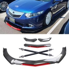 Front Bumper Lip Splitter Spoiler Carbon Fiber For Acura Tlx Tsx Rsx Body Kits