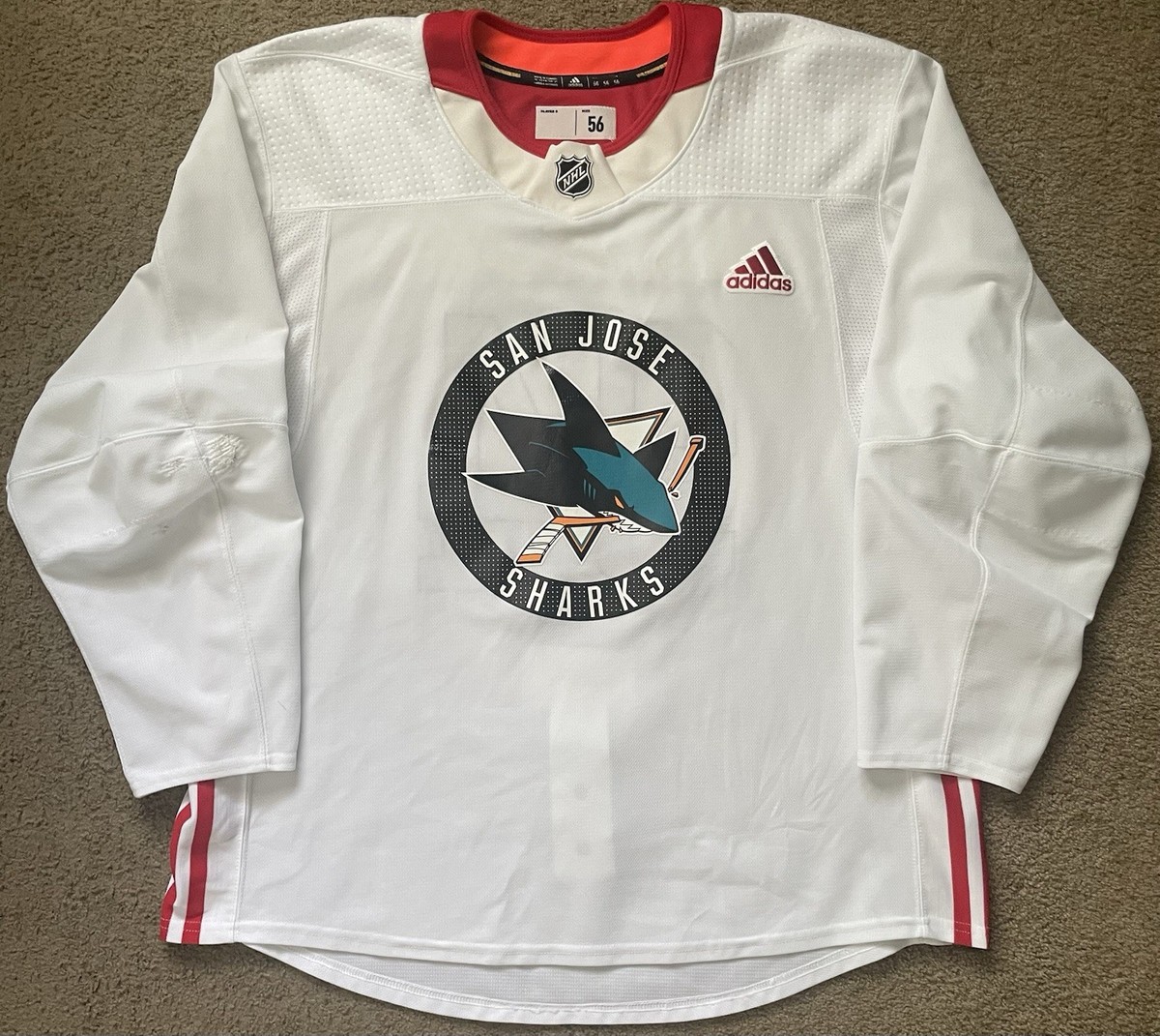 Donavan Houle Game Worn Hockey Jersey - San Jose Sharks Training