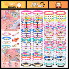 100 Pcs Colorful Bead Friendship Bracelets Set - Stretch Clay Surfer Stackable B