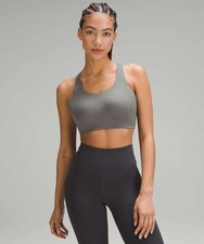 Lululemon AirSupport Bra High Support C  DD Cups Grey Sage Ultralu Fabric Flexi