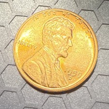 1959 D Red Lincoln penny 
