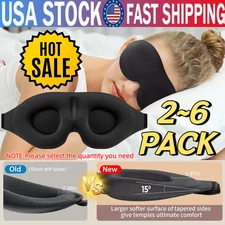 3D Sleep·Mask For Men & Women Eye Mask For Sleeping Blindfold Travel Accessories