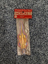 New Vintage Playmate For All Tin Cricket Alligator Made In Japan