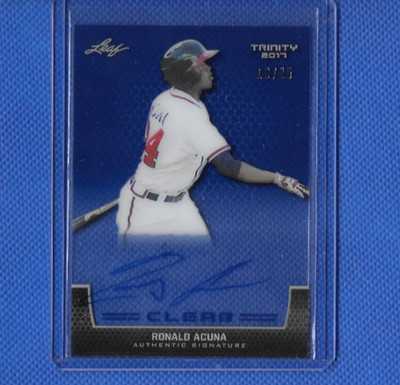 2017 Leaf Trinity Clear #CA-RA1 Ronald Acuna Jr. Auto /25