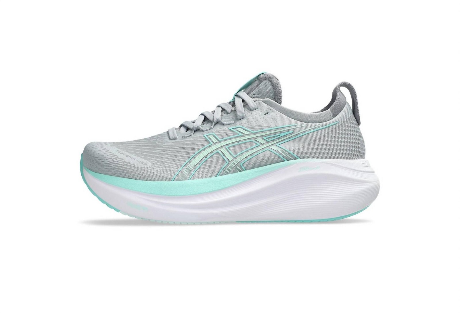 Asics Women's Gel Nimbus 27 Running Shoe Piedmont Grey/illuminate Mint