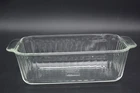 Vintage Pyrex 213-S Clear Ribbed Bread/Loaf Pan 1.5 Qt / 1.5 L-Size 8.5x4.5x2.5