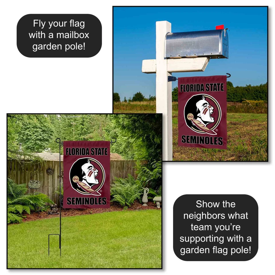 Bandera de jardín FSU Seminoles y pancarta de patio Foto 3 de 4