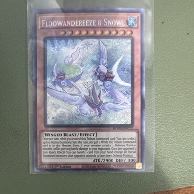 Yu-Gi-Oh! Floowandereeze & Snowl Effect Holo 1st Ed BODE-EN012 2900 ATK 800 DEF