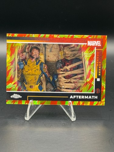 2025 Topps Chrome Deadpool AFTERMATH #76 Human Torch REFRACTOR /39