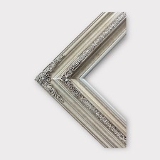 8 x 10 In stock-Traditional compo ornate wood frame, silver frame,wood picture