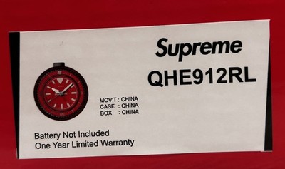 New Supreme / Seiko Mai Alarm Clock Color Red Glow in the dark