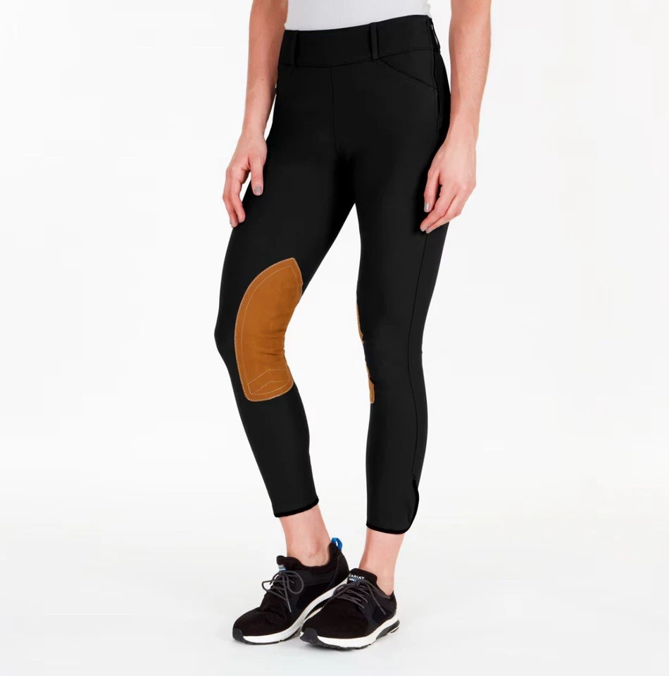 Calças de Equitação The Tailored Sportsman Black Tan Hunter Trophy Tamanho 30L Novas com etiquetas - Imagem 3 de 4