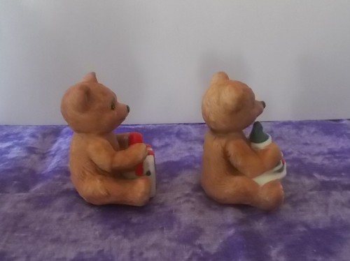 Paquete de 2 osos de peluche de Navidad HOMCO y árbol #5505 tan lindos - Imagen 5 de 7