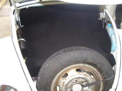 Teppichsatz Kofferaum TMI Schwarz Teppich Für VW Käfer