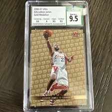 2006-07 Ultra LeBron James Gold Medallion CSG 9.5