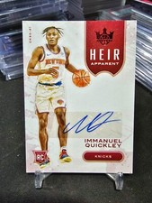 2019-20 Panini Court Kings Immanuel Quickley Heir Apparent HA-IQU Ruby 14/75!