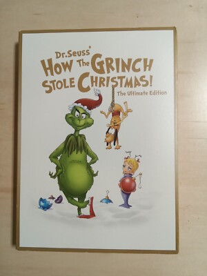 Dr. Seuss' How the Grinch Stole Christmas (Ultimate Edition) (DVD, 2020) W/Slip