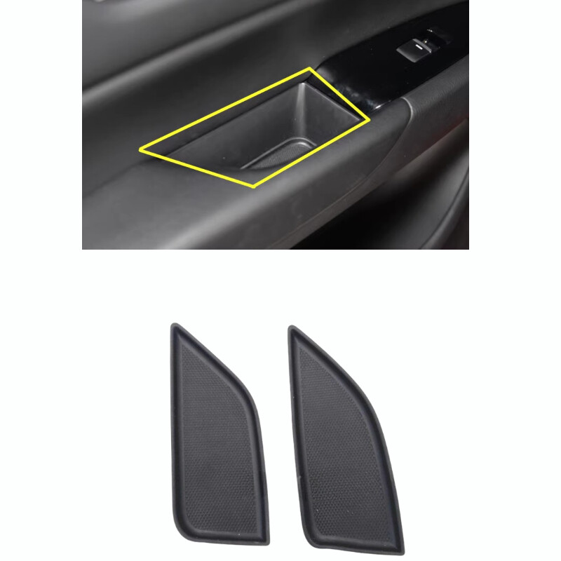 1X Car Door Inner Handle Slot Cushion Armrest Trim Cover For 2013