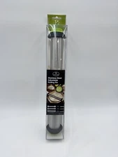 Culinary Edge Stainless Steel 3 In 1 Adjustable Rolling Pin Roll Up To 13".   J3