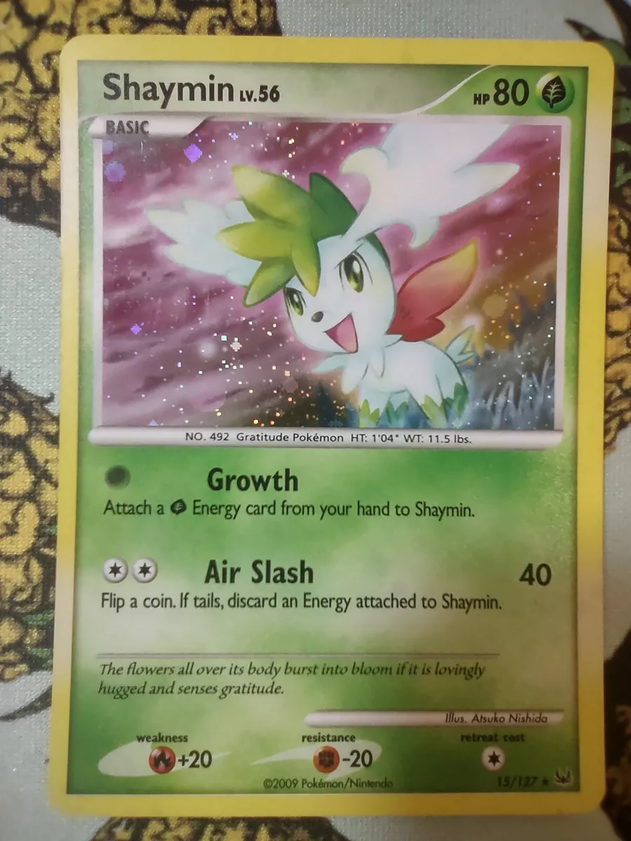 Pokemon Platinum Edition Holo Rare Card - Shaymin 15/127