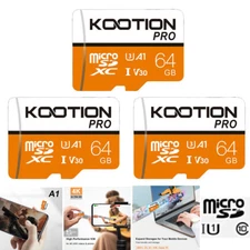 3PCS 64GB Micro SD Card Memory Card Class 10 TF Card for Camera Phone Cards