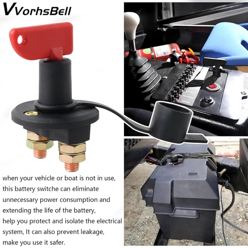 2X 12V Battery Isolator Disconnect Cut Off Power Kill Switch for Car Truck Boat - Bild 11 von 15